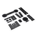 Radio Climate Headlight Window Switch Button Repair Decal Sticker For VW Touareg. 