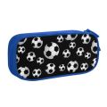 Soccer Pattern Pencil Case Cute Football Balls Sports Pen Bag Student Big Capacity School Supplies Zipper Pencil Pouch. 