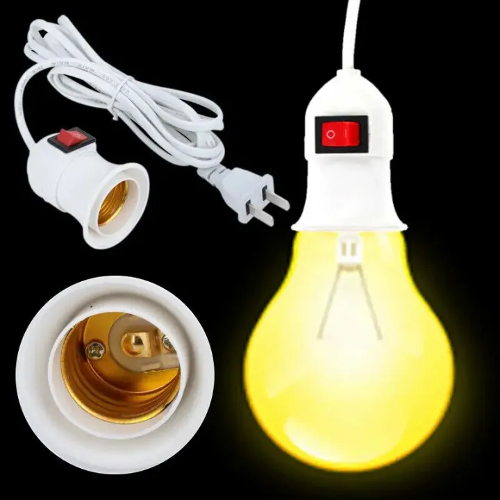 2PCS%20E27%202.3M%20Cable%20Cord%20Plug%20In%20Pendant%20Lamp%20Light%20Bulb%20Holder%20With%20Switch%20Power%20Cord%20US%20Plug%20E27%20Lamp%20Holder%20Universal%20-%20Image%202