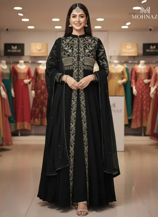 Readymade%20Georgette%20Embroidered%20Party%20Dress100%20-%20Image%203