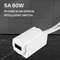 5A 60W Ir Hand Sweep Sensor Smart Switch Dc 12V/24V InterrUpteUr Connector Hand Wave Light Motion Switch for Led Strips. 