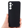 Premium Silicone Matte Soft Phone Case - Black For Samsung Galaxy A54. 