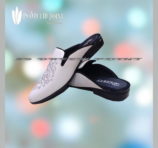 New%20Nagra%20JS-112336%20Absolutely%20Uncommon%20Fashion%20Leather%20Embroidery%20Stylish%20Pattern%20Special%20Sole%20Beach%20half%20shoes%20Slippers%20-%20White%20-%20Image%202