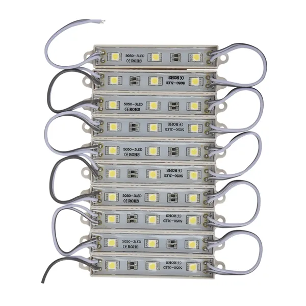 1*10pcs%205050%20SMD%203%20LED%20Module%20LED%20Strip%20String%20Light%20Waterproof%20DC%2012V%20Cool%20White%20-%20Image%202