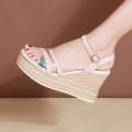 Women's Wedge Sandals2023New Summer Fashion All-Match Muffin Raise the Bottom Summer Fairy Style High Heels.