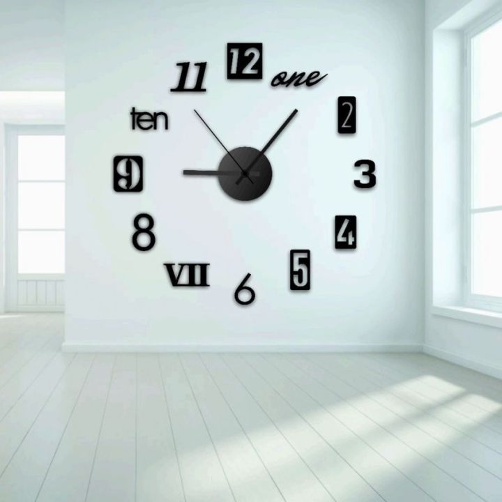 New%203D%20Roman%20Numeral%20Acrylic%20Mirror%20Wall%20Clock%20Sticker%20Fashion%20DIY%20Clocks%20Watch%20Home%20Decoration%20Living%20Room%20Stickers%20-%20Image%204