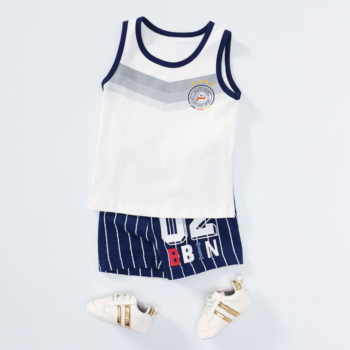 Baby%20Summer%20Pure%20Cotton%20Sleeveless%20Suit%20Baby%20Thin%20Vest%20Set%20Children%20Boys%20Little%20Boys%20Western%20Style%20Summer%20Sports%20-%20Image%208