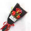 Soap Rose Bouquet Artificial Flowers Hand Holding Flower.