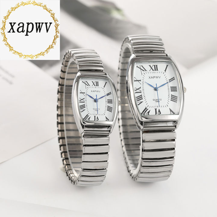 Romaji elastic band middle-aged elderly xapwv couple watch fashion cross border ladies quartz watches men's watches wholesale