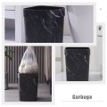 Can Trash Waste Bin Garbage Bathroom Container Basket Black Kitchen Decor Rubbish Square Wastebasket Paper Office Holderfor.
