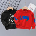 Children's Sweater Autumn Boys and Girls New Top Baby Loose T-shirt out Knitted round Neck Autumn Clothes. 