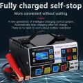 400A Car Battery Charger 12V 24V Fully Automatic 220W EU/US High Frequency Intelligent Pulse Repair Charger LCD Display. 