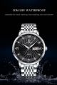 Poedagar PO827 Silver Stainless Steel Analog Wrist Watch For Men - Black & Silver. 