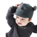 （New）FAITOLAGI Hot Infant Hat For Baby Girl Boy Autumn Cap Kid Baby Bear Ear Baeball Cap Cotton Baby Boy Hat Peaked Hat. 