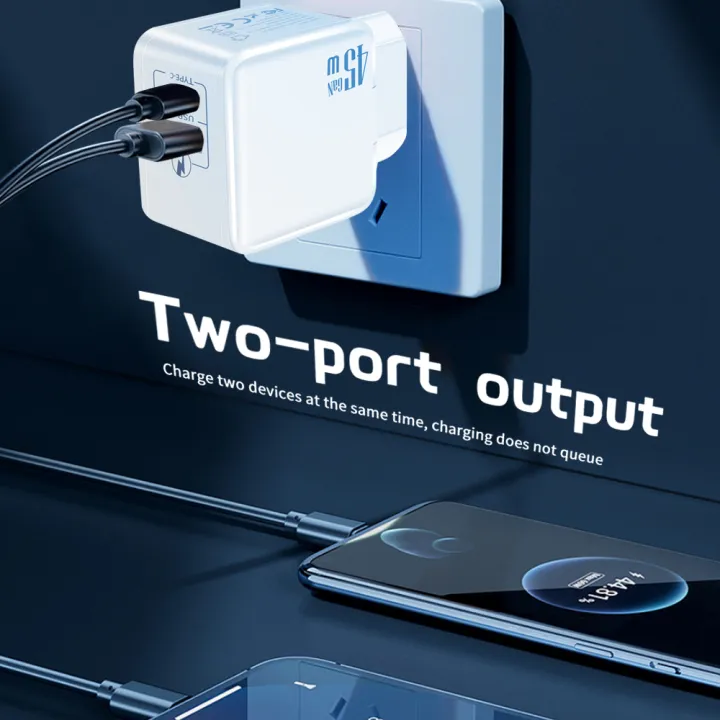 GaN%2045W%20Fast%20USB%20Charger%20Type%20C%20Quick%20Charging%20Wall%20Charger%20For%20Samsung%20Xiaomi%20iPhone%20Vivo%20Oppo%20Realme%20Mobile%20Phone%20Adapter%20-%20Image%204