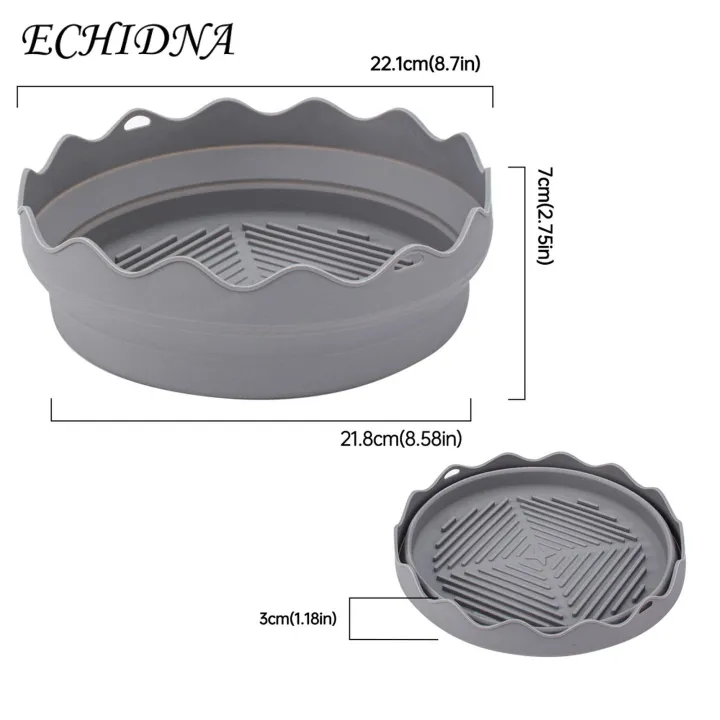 Silicone%20Fryer%20Liner%202pcs%20Silicone%20Fryer%20Liner%20Round%20Foldable%20Food%20Grade%20Bpa%20Free%20Heat%20Resistant%20Dishwasher%20Safe%20Reusable%20Oven%20Baking%20Tray%20Basket%20Bowl%20Kitchen%20Supplies%20Non-stick%20Fryer%20Liner%20-%20Image%202