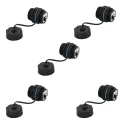 5PCS Panel Mounting RJ45 Waterproof Connector Ethernet LAN Cable Connector with Dust Cap. 