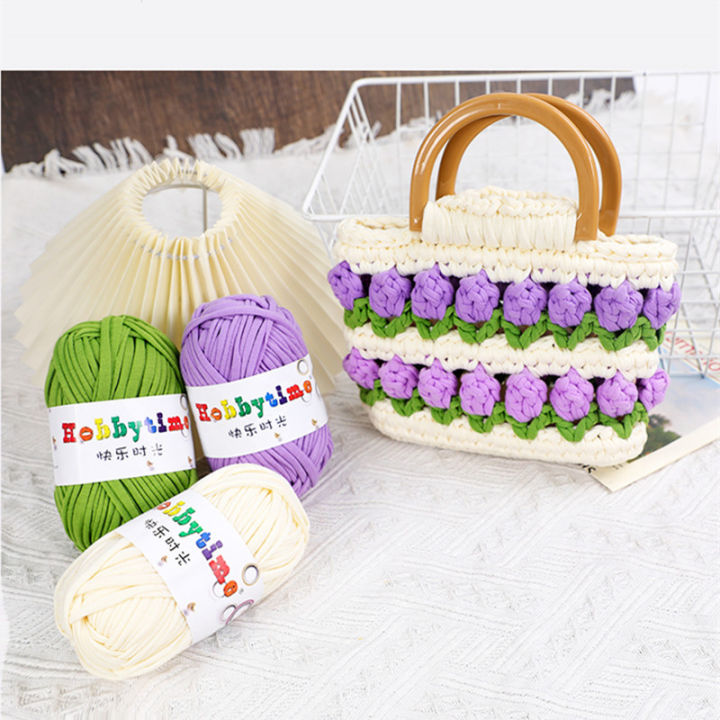 100g%20Knitting%20T%20Shirt%20Yarn%20Thick%20Soft%20Crochet%20Yarn%20Hand%20Woven%20Handbag%20Blanket%20Carpet%20Knit%20Cotton%20Cloth%20Yarn%20DIY%20Crafts%20-%20Image%206