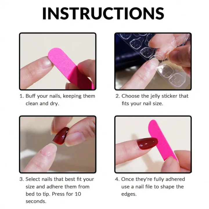 24pcs%20press%20on%20nails%20short%20Square%20Love%20Design%20press%20on%20nails%20black%20french%20tip%20press%20on%20nails%20cute%20nail%20press%20on%20acyrlic%20na%20-%20Image%204