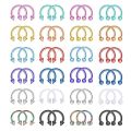 Tapered Spiked / Beads Horseshoe-shaped Round Nose Ring Earrings Body Jewelry. 