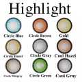 BELLA Cool Hazel Highlight Color Contact Lens  with kit box. Bella Highlight Series #h.coolhazel. 