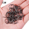 20pcs/50pcs Circle Carp Eyed Fishing Hook 2-22# High Carbon Steel Fishhook With Ring Fishing Tackle Accessories. 