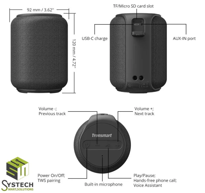 TronSmart%20TWS%20Speakers%20IPX6%20Wireless%20Portable%20Speaker%20with%20360%20Degree%20Surround%20Sound%20Voice%20Assistant%20-%20Image%204