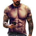 Sexy muscle men T shirt 3D printed tee shirts for men clothing oversized cool short sleeve fashion tops tee ropa hombre camiseta. 