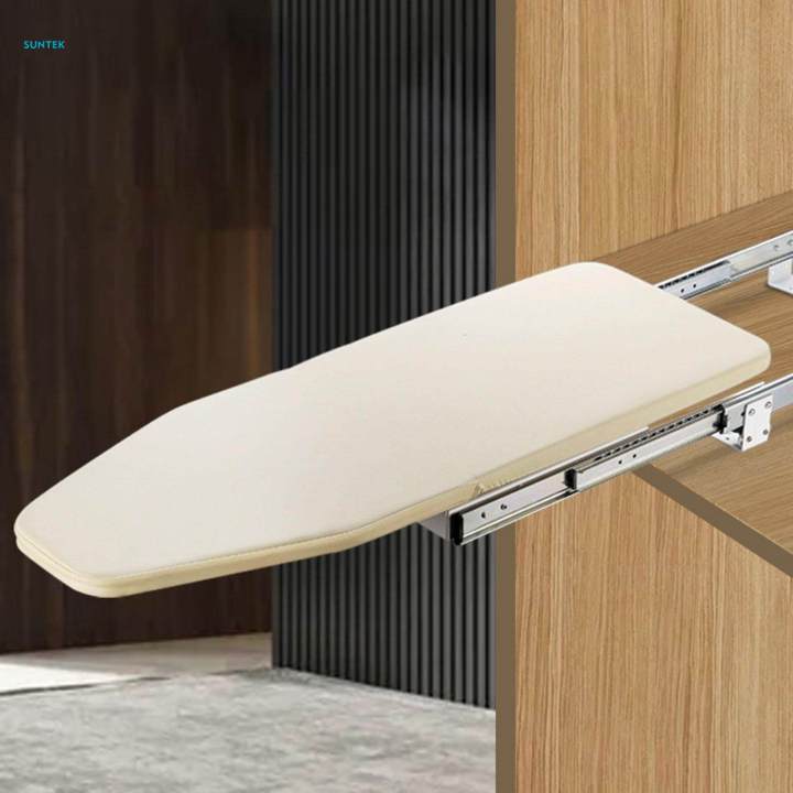 Fold Down Ironing Station Ironing Cuffs Collars Drawer Cabinet Retractable Ironing Board for Closet
