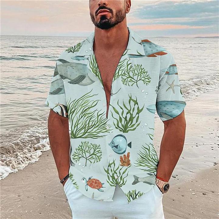 Lapel%20Men's%20Shirts%20Hawaiian%20Beach%20Shirts%20Summer%20Holiday%20Casual%20Tops%20Oversized%20Harajuku%203D%20Print%20Tee%205XL%20Slim%20Tshirt%20Clothes%202022%20-%20Image%206