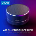 Original Product+FREE Shipping+COD VIVO A10 Original Bluetooth Speaker Portable Outdoor Loudspeaker Wireless Mini Column 3D Stereo Music Surround Bass Box Mic. 