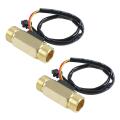 2X 1/2PT Water Flow Sensor Switch Control Meter Flowmeter 1.5-30L/Min. 