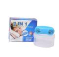 2 In 1 Anti Snoring and Air Purifier Silicone Snore Nose Clip Vents. 