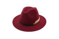Alien Ladies Wool Fedora Warm Jazz Hat Chapeau Femme feutre Panaman cap Felt Women Fedora Hats with Pearls Belt Vintage Trilby Caps. 