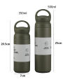 500ml Thermos Cups Coffee Mug Insulated Water Bottle Stainless Steel Thermal Tumbler Vacuum Flask Portable Travel Office Mugs.