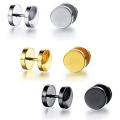 Stainless Steel Earrings For Men - 6Pcs.