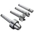 4pcs MT1 Wood Lathe And Drive Spur Cup MT1 Arbor with Wooden Case. 