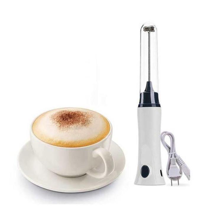 Electric Milk Frother Rechargeable Handheld Wand Coffee Mixer for - Main Image
