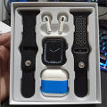 T55 Plus Pro Max Bluetooth Calling Smartwatch with Free 2 Pair belts and Wireless Bluetooth Earphone.