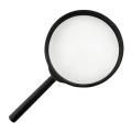 90Mm Handheld Magnifying Glass 7X Magnifier Black. 