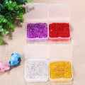 16 Pack Small Containers Clear Plastic Boxes Beads Storage Organizers with Hinged Lids for Small Items, Jewelry, Crafts. 