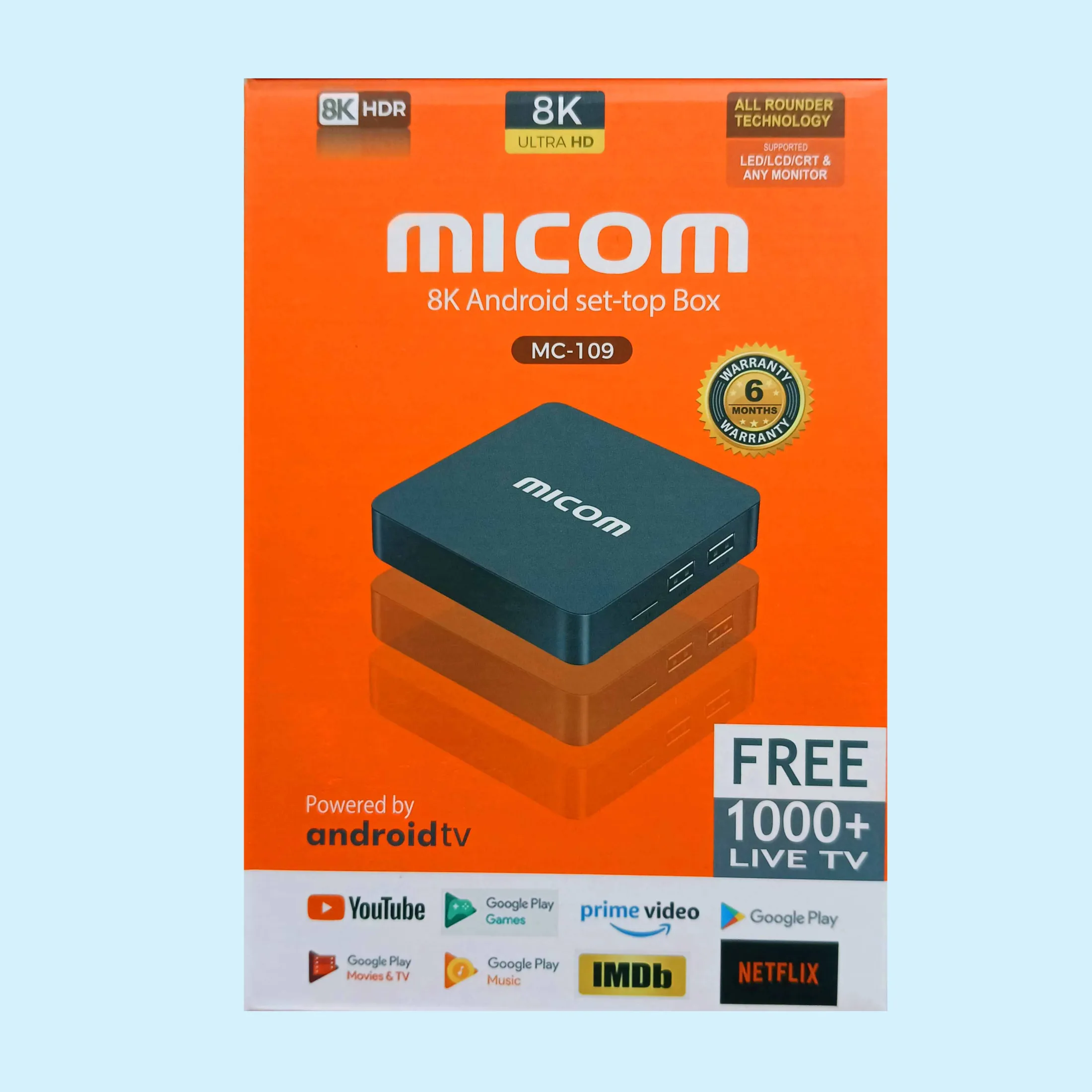 Micom Android Box Micom 8K Android Set-Top Box – 2GB RAM / 16GB ROM | 4K/8K Ultra HD ...