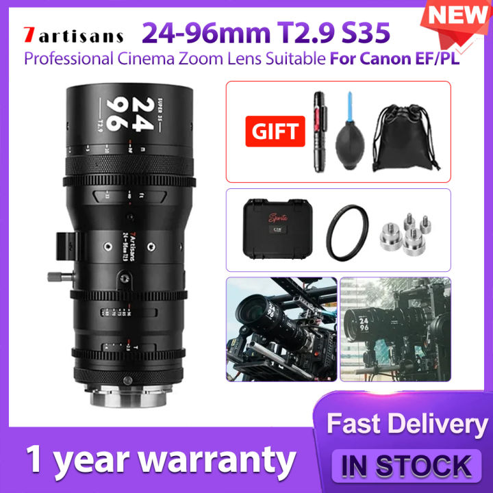 7artisans 24-96mm T2.9 S35 Professional Cinema Zoom Lens Suitable For Canon EF/ PL With adapter ring PL-E/PL-RF/PL-L/PL-Z