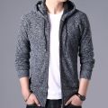 Autumn Winter Jacket Men Warm Cashmere Casual Wool Zipper Slim Fit Fleece Jacket Men Coat Dress Knitwear Male.
