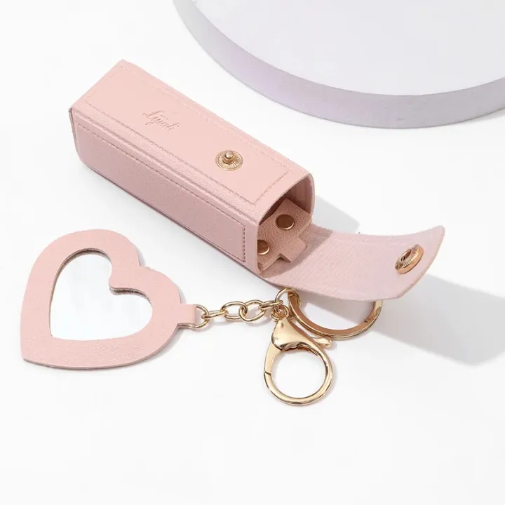 Lipstick%20Bag%20With%20Small%20Case%20Mirror%20For%20Travel%20Mini%20Portable%20Makeup%20Lipstick%20Holder%20Keychain%20Fashion%20Lip%20Balm%20Keyring%20Gift%20Pouch%20-%20Image%206