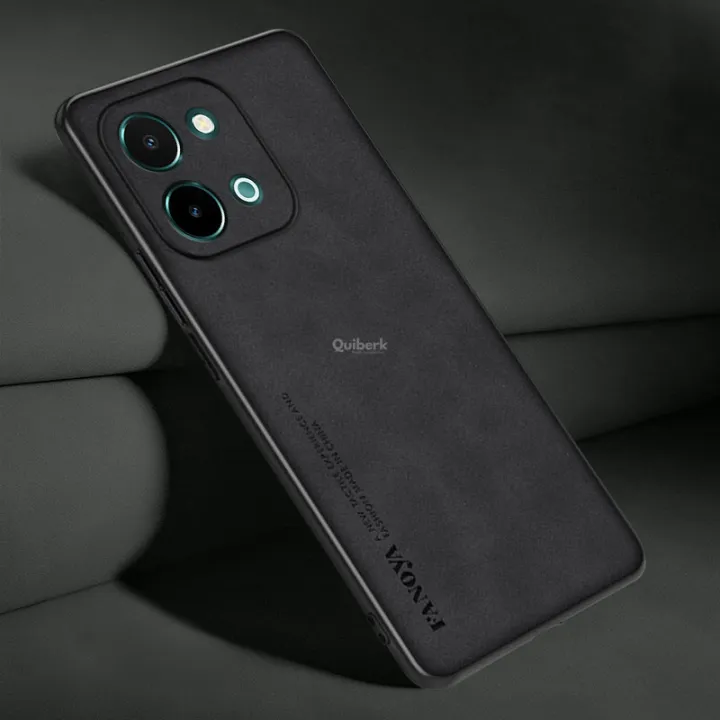 New%20Phone%20case%20Vivo%20Y28%204G%20Back%20cover%20matte%20Invisible%20Hard%20Bracket%20Slim%20Back%20cover%20PU%20Leather%20Phone%20casing%20+Universal%20Kickstand%20-%20Image%206