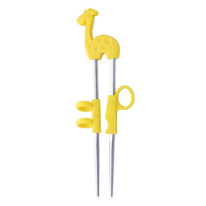 XINYANG941727%20Cartoon%20Stainless%20Steel%20For%20Kids%20Food%20Sticks%20Chopsticks%20Training%20Chopsticks%20Learning%20Chop%20Sticks%20Children%20Tableware%20Set%20-%20Image%202