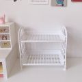 Kawaii Macaron Minimalist Desk Desktop Organizer Storage Rack Student Dormitory Folding Hollow Shelf Skin Care Storage Shelf. 