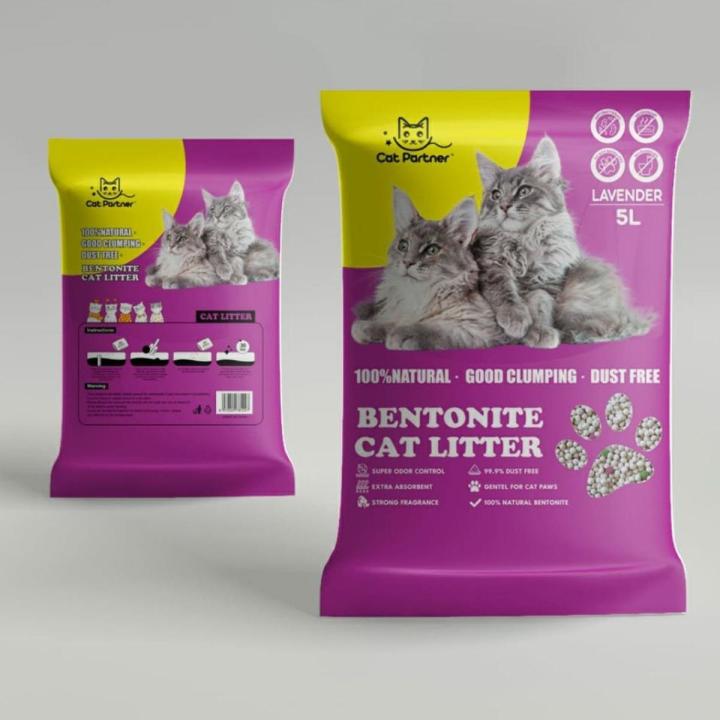 Cat Partner Bentonite Cat Litter Lavender Flavour 10Litter