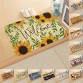 40x60cm Front Door Mat Doormat Bathroom Kitchen Floor Mat Sweet Home Letter Rug Anti-Slip Floor Carpet For Living Room Hallway-40x60cm.